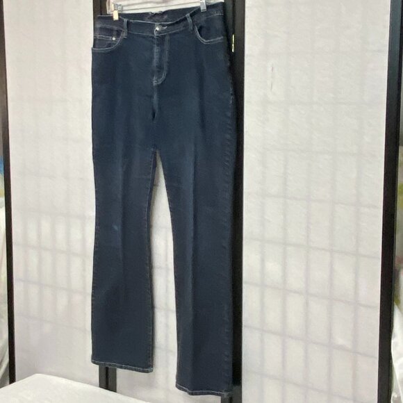 Vintage Zena High Rise 14 Embroider Jewel Pocket Denim Jeans Baggy Medium Wash - Picture 4 of 11